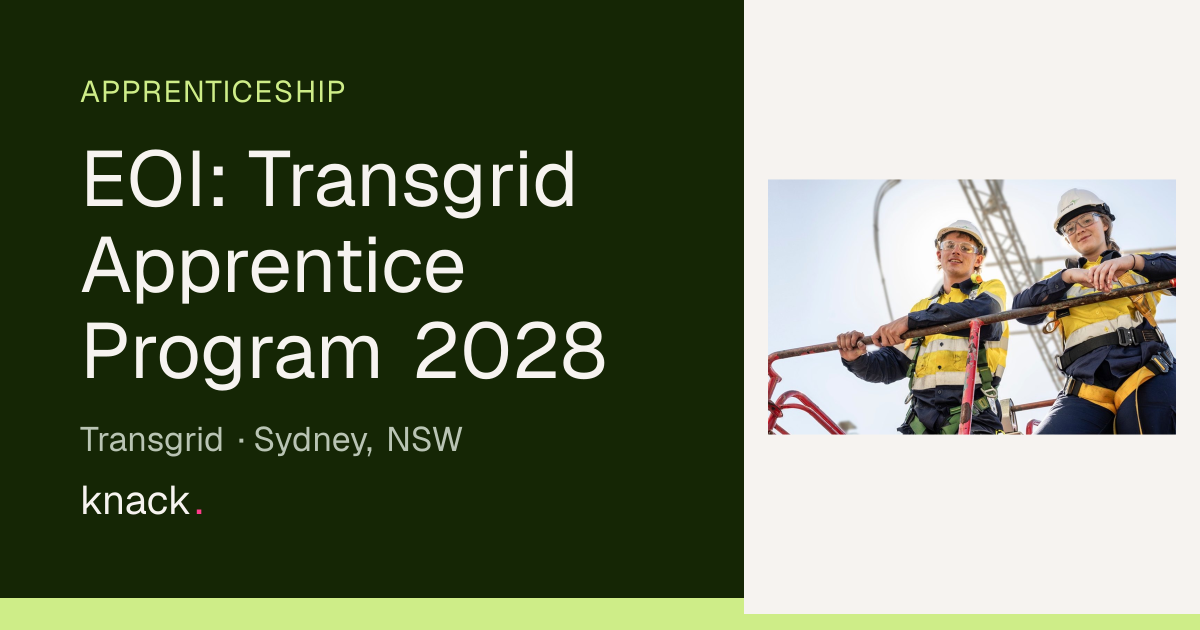 EOI: Transgrid Apprentice Program 2028 · Transgrid — Knack